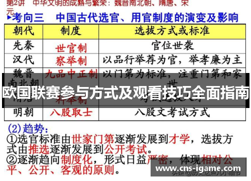 欧国联赛参与方式及观看技巧全面指南 欧国联赛参与方式及观看技巧全面指南